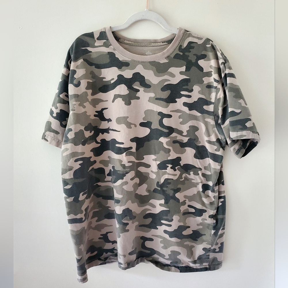 Route 66 Tee Men's Size 2X Big And Tall Camouflage Short Sleeve T-Shirt Cotton